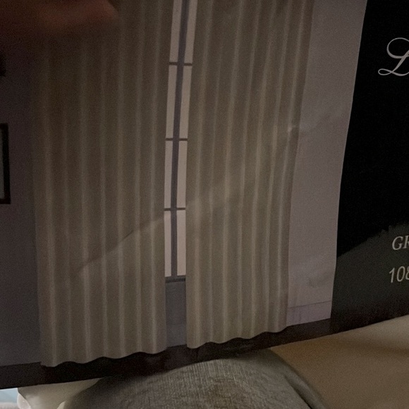 Wendy faux silk grommet panel pair. - Picture 2 of 3